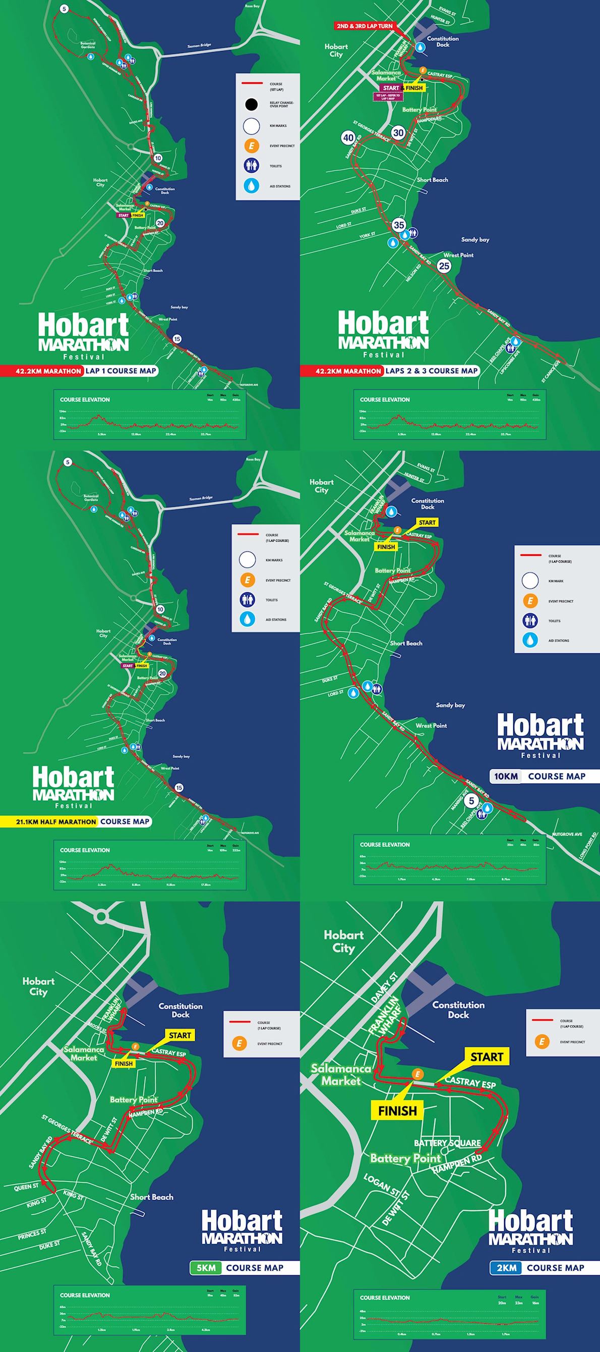 Hobart Marathon Festival ITINERAIRE