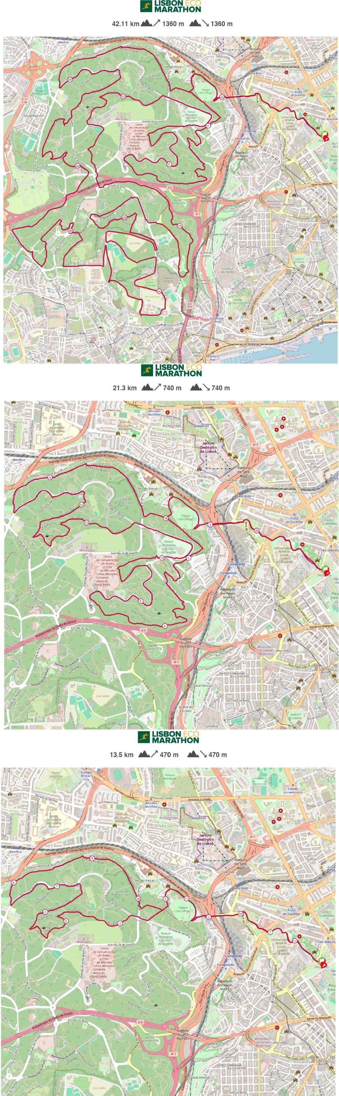 Lisbon Eco Marathon ITINERAIRE